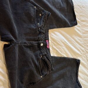 Edikted Black Flare Jeans